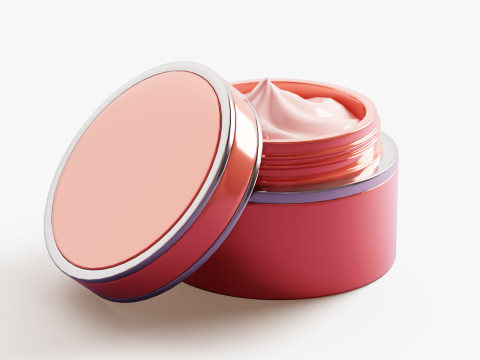 Face Cream Jar 3D Model
