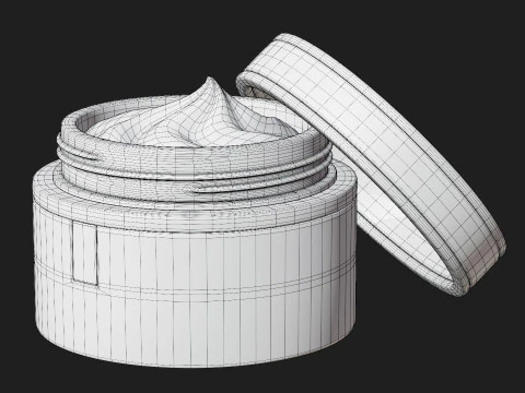 Barattolo di crema per il viso Modello 3D