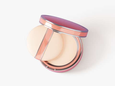 Kotak Bedak Kompak Model 3D