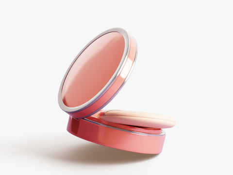 Kotak Bedak Kompak Model 3D