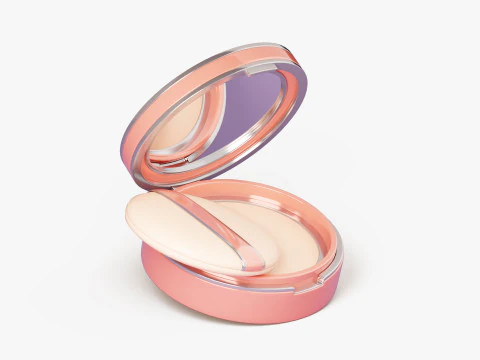 Compact Powder Case 3D Model
