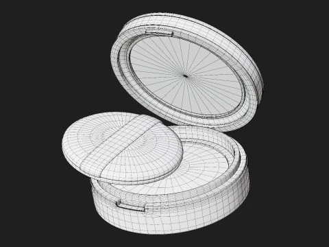 Compact Powder Case 3D Model