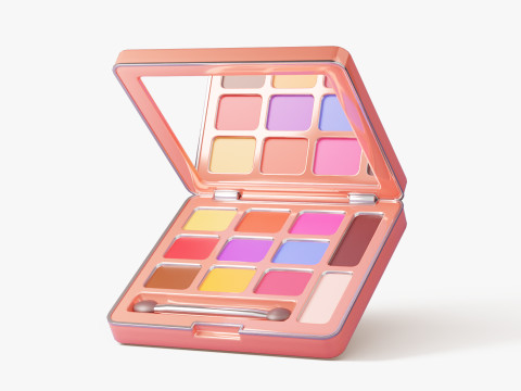 Paket Perlengkapan Rias Model 3D