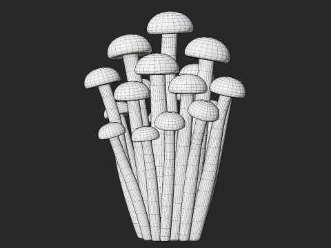 Grzyby miodowe z kresk&oacute;wek Model 3D