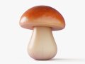 Cartoon Porcini Mushroom Modello 3D