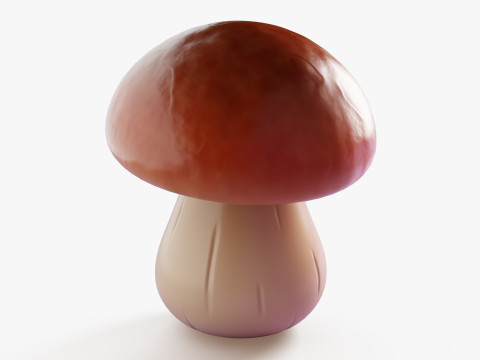 Fungo Porcino Del Fumetto Modello 3D
