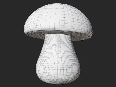 Fungo Porcino Del Fumetto Modello 3D