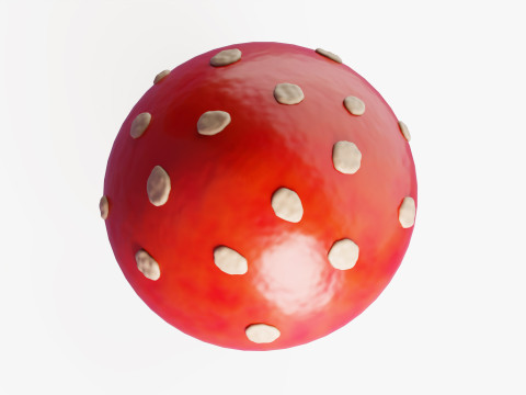 एगारिक मशरूम उड़ें 3D मॉडल