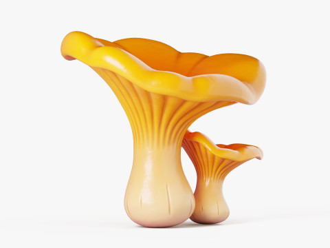 漫画アンズタケ 3Dモデル