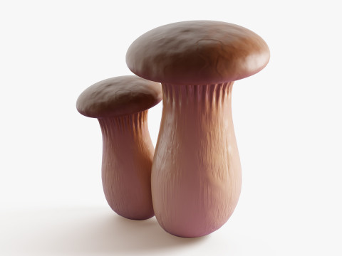 Eryngii-paddestoelen 3D Model