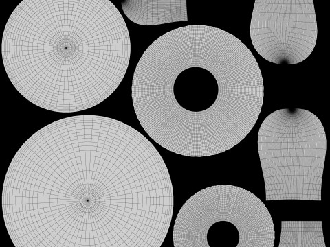 Hongos Shiitake Modelo 3D