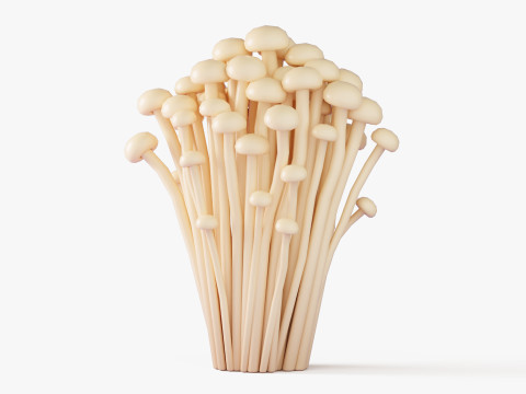 Raccolta di funghi dei cartoni animati Modello 3D