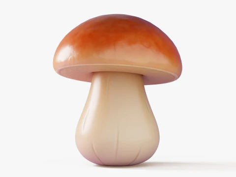 Cartoon Mushroom Collection 3D Model