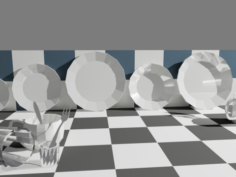 Set of Low-Poly Dishes Modello 3D