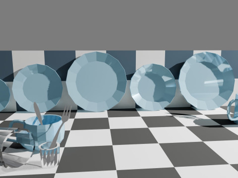 Set of Low-Poly Dishes Modello 3D