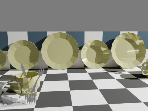 Set of Low-Poly Dishes Modello 3D
