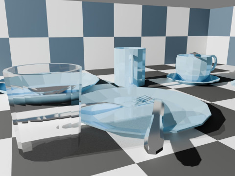 Set of Low-Poly Dishes Modello 3D