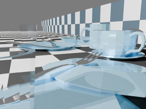 Set of Low-Poly Dishes Modello 3D