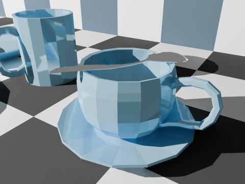 Set of Low-Poly Dishes Modello 3D