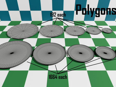 Set of 10 Plates 3D 模型