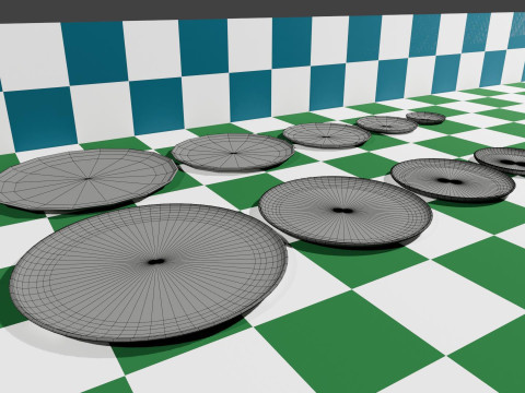Set of 10 Plates 3D 模型