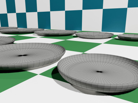 Set of 10 Plates 3D 模型