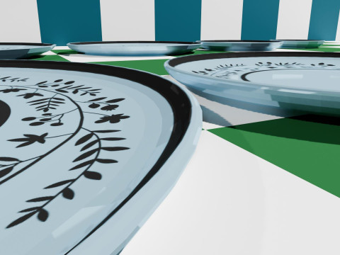 Set of 10 Plates 3D 模型