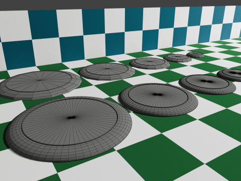 Set of 10 Plates 3D 模型