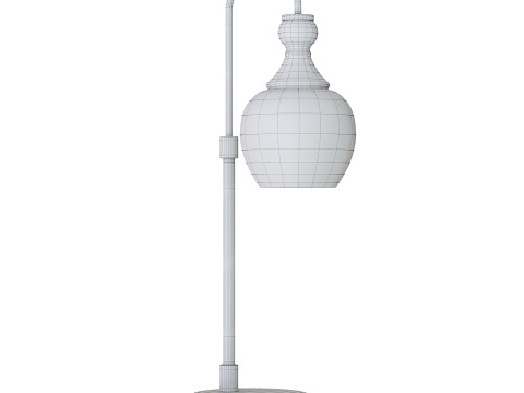 Brass Metal Arched Table Lamp 3Dモデル