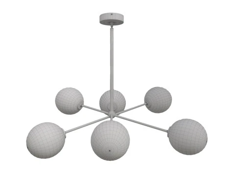Cassia 6 Light Chandelier 3D Model