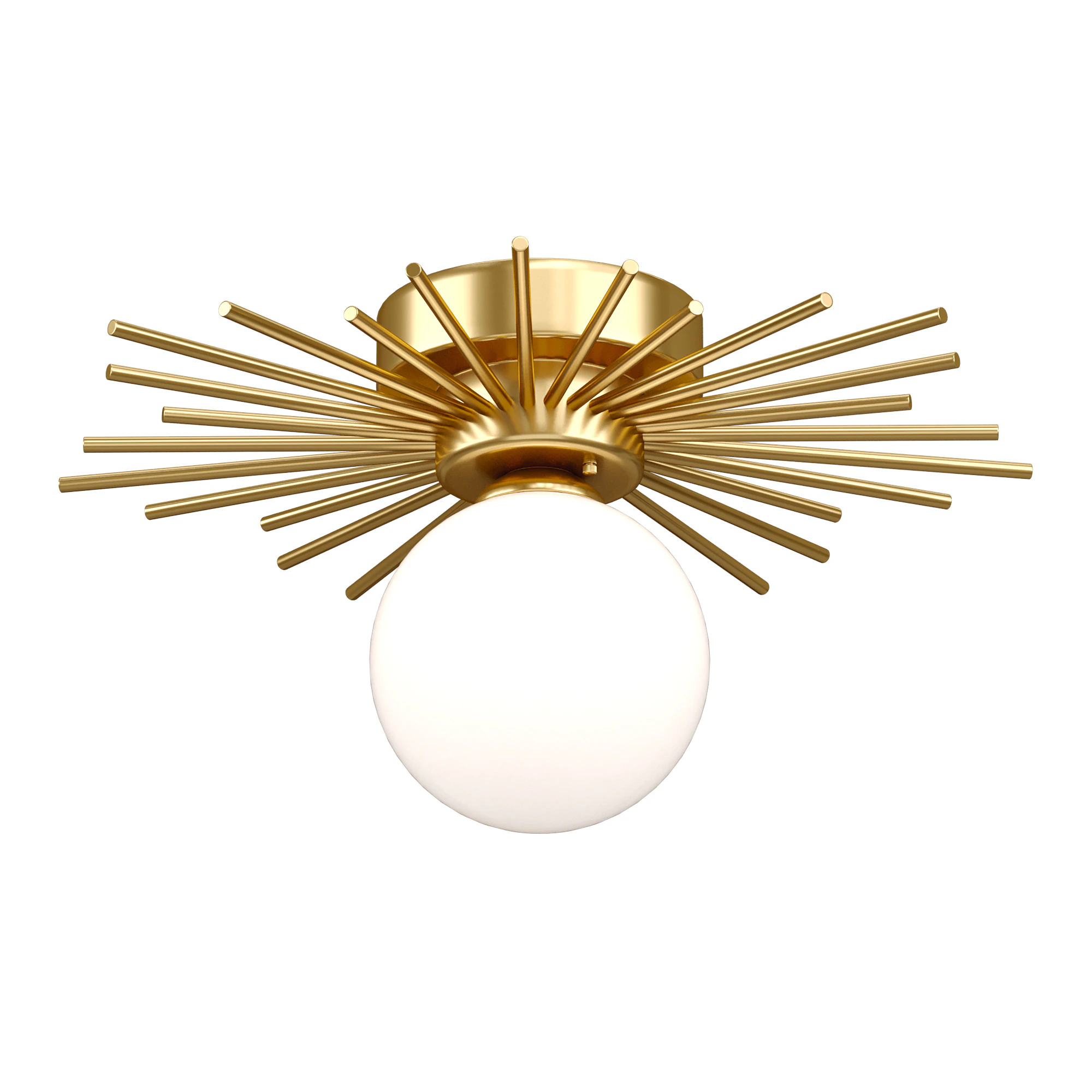Gold Iron Lamp 3D Model .c4d .max .obj .3ds .fbx .stl .blend