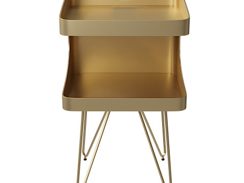 Shelves and Handle Bedside Table 3Dモデル