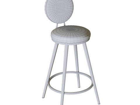 HWSY Metal Bar Chair 3Dモデル
