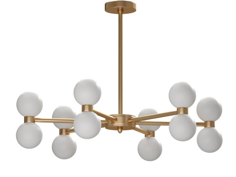 Light Dining Chandelier 3D Model