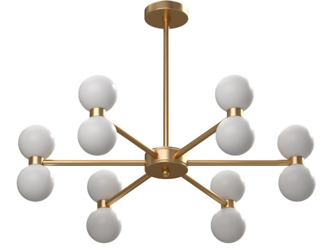 Light Dining Chandelier Model 3D