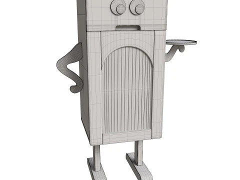 Mesita de noche robot 3D Model