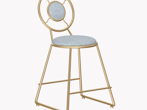 Metal Cosmetic Stool 3Dモデル