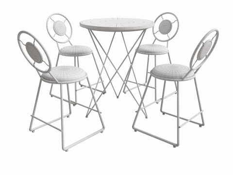 Metal Cosmetic Stool 3Dモデル