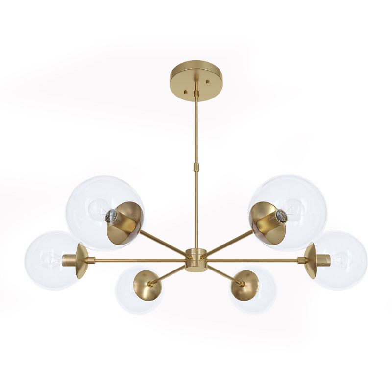 Mid Century Sputnik Chandelier 3D 모델 .c4d .max .obj .3ds .fbx .stl .blend 