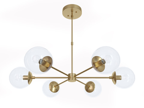 Mid Century Sputnik Chandelier 3D Model