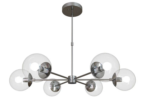 Lustre Sputnik de meados do s&eacute;culo Modelo 3D