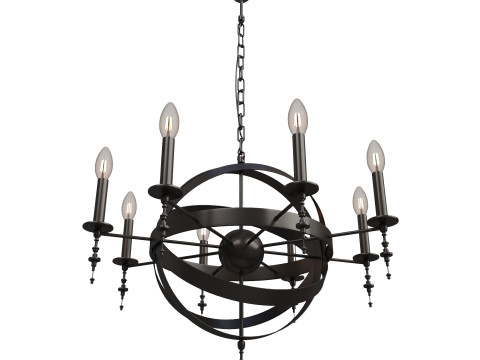 Chandelier Lussole LOFT 3Dモデル
