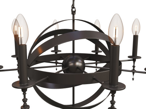 Chandelier Lussole LOFT 3Dモデル