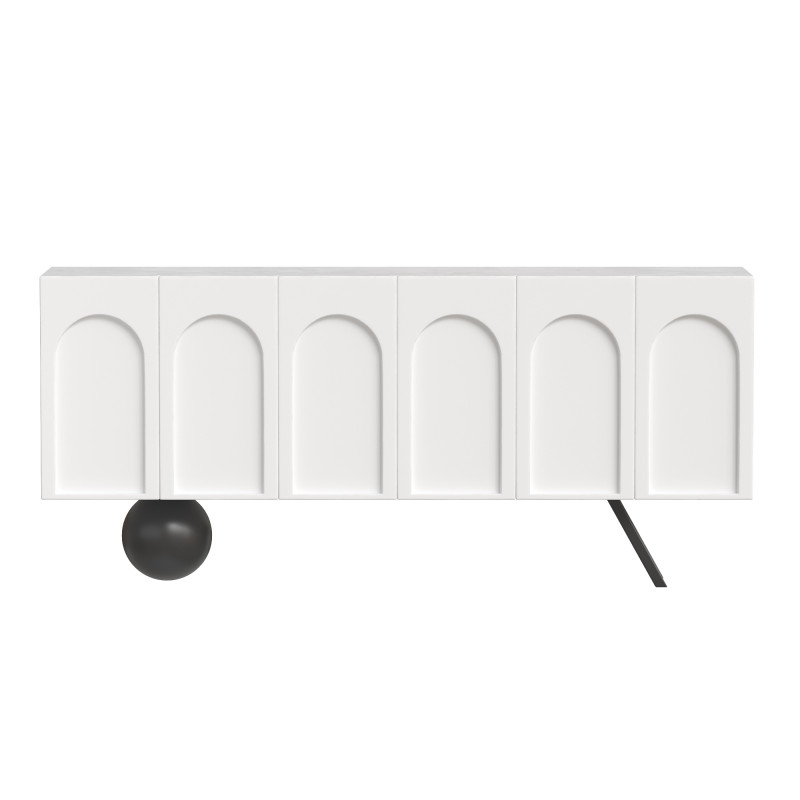 White Console Table Model 3D .c4d .max .obj .3ds .fbx .stl .blend 