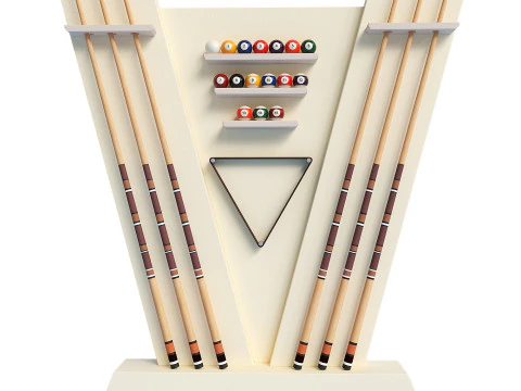 NEWDE CUE RACK Modelo 3D