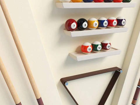 NEWDE CUE RACK 3D Model