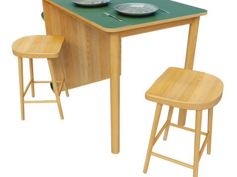 Quillan oak veneer table 3Dモデル