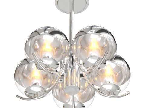 Space Ball Chandelier 3D-Modell