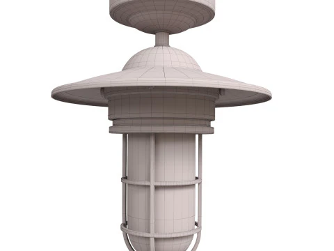 Medium outdoor ceiling light 3D Model