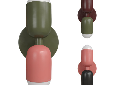Morandi Design LED Wall Lamp Modèle 3D